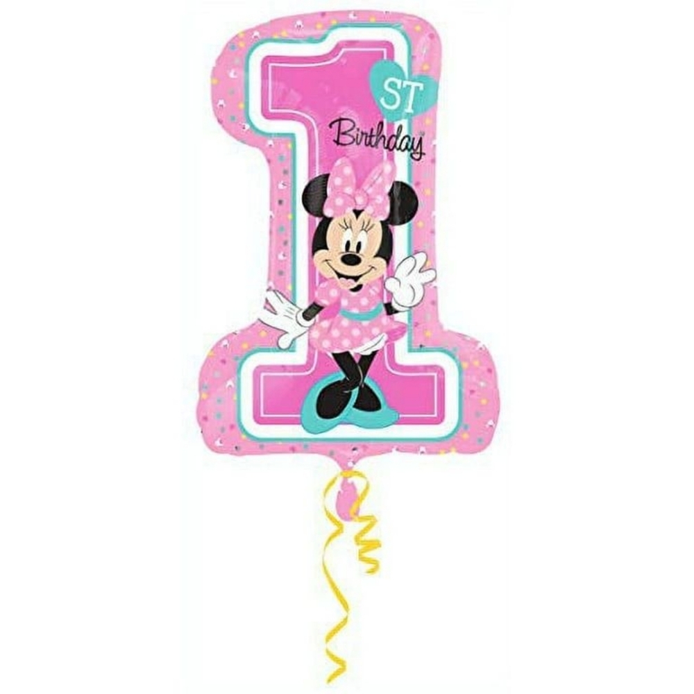 SuperShape Minnie 1st Birthday Balloon